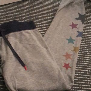 Pj Salvage Rainbow Star Sweatpants